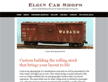 Tablet Screenshot of elgincarshops.com